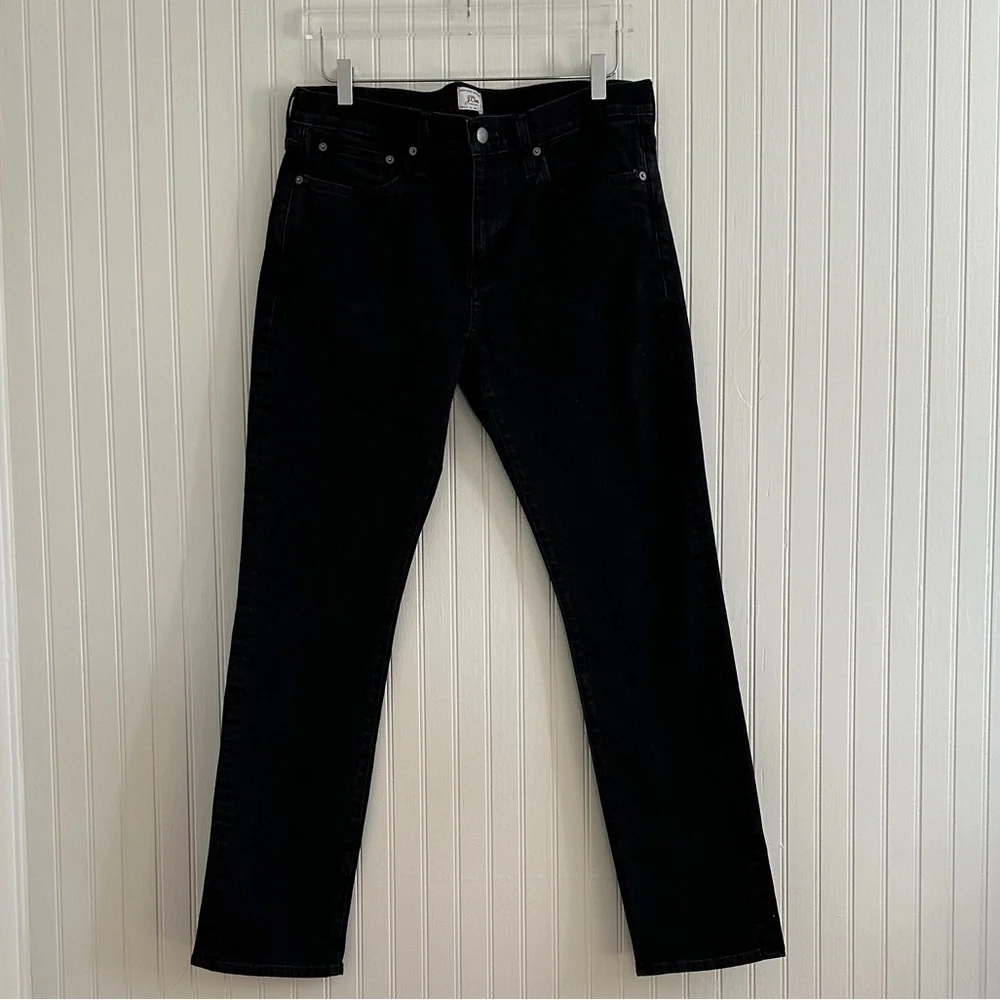 J. Crew 484 Slim-Fit Stretch Jean in Deep Black